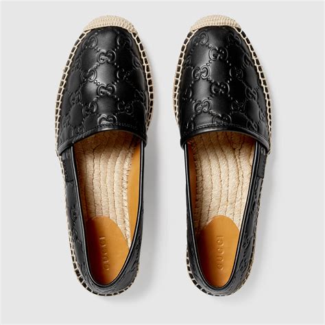 gucci signature leather espadrilles